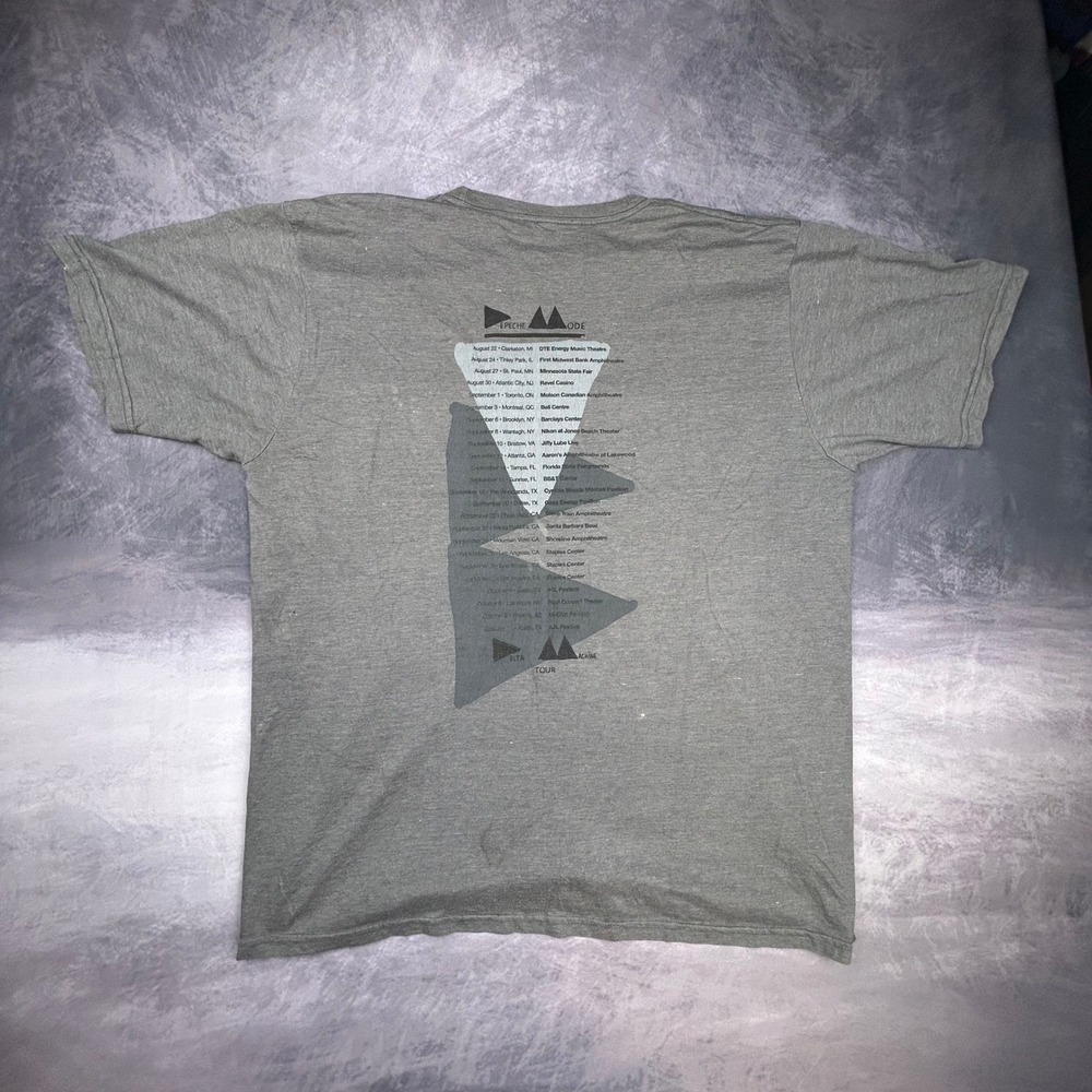 Depeche Mode Delta Machine 2013 Tour Shirt Gray Band Tee Size XL Relaxed Fit - Picture 7 of 7